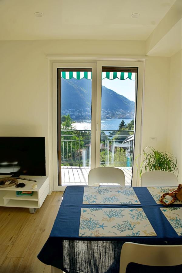 The Blue - Lake / City View Modern Apt Near Villa Olmo Como Dış mekan fotoğraf