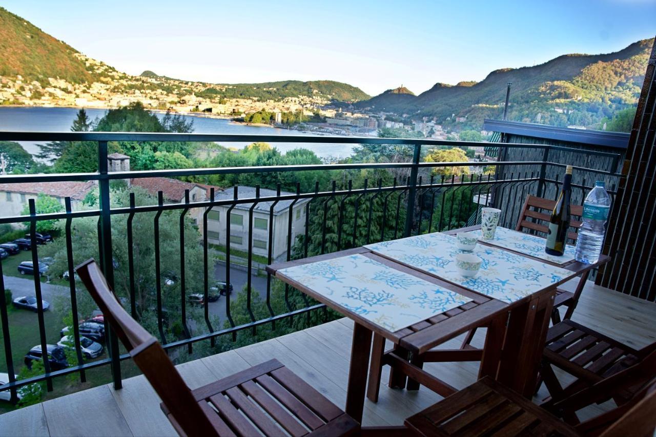 The Blue - Lake / City View Modern Apt Near Villa Olmo Como Dış mekan fotoğraf